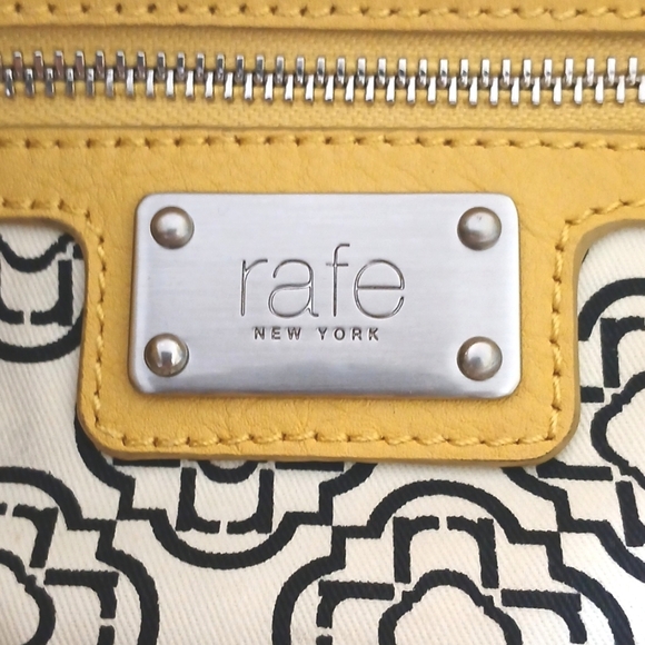 Rafé New York Yellow Leather Shoulder Bag Crossbody Purse - Picture 11 of 14